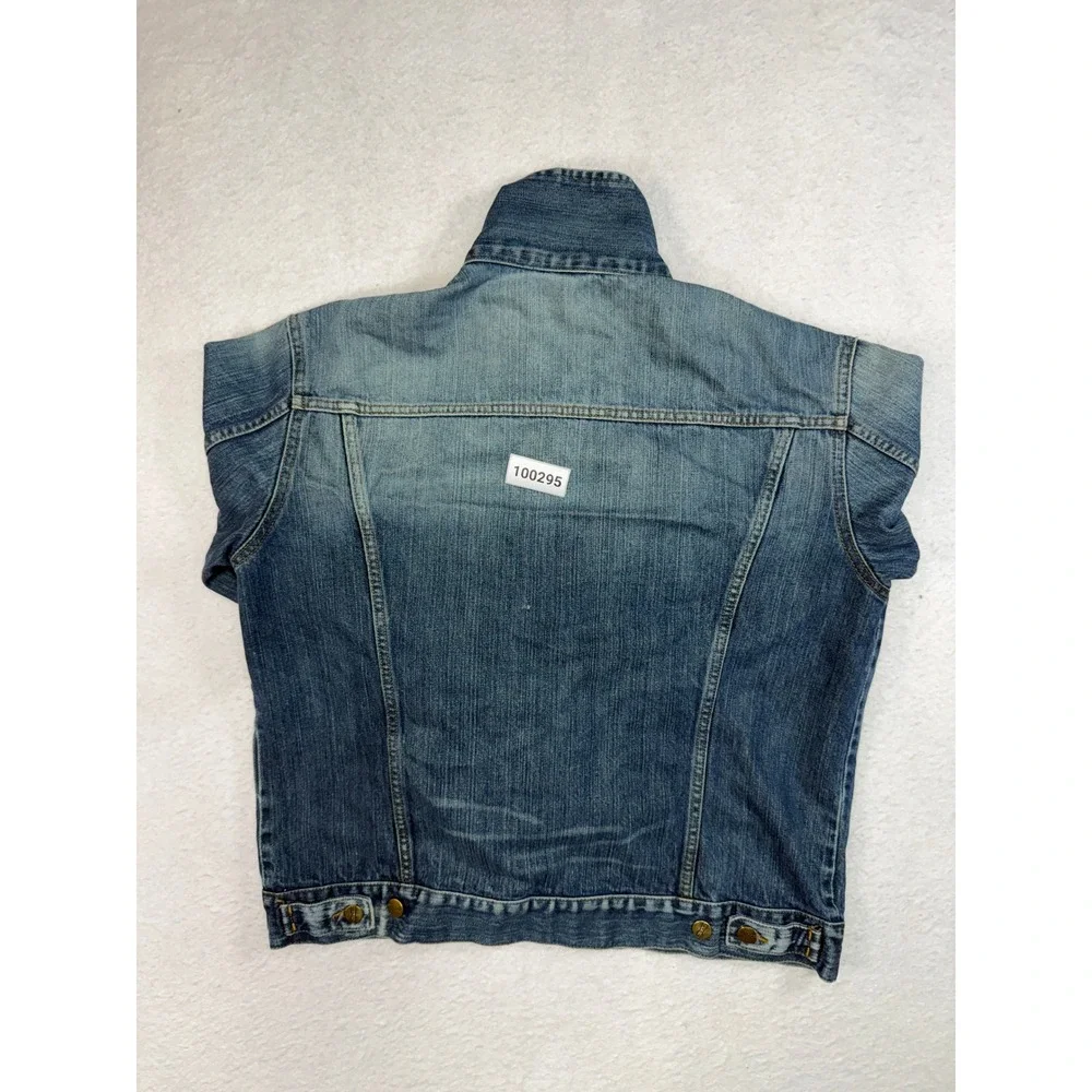 H&M Divided Western Denim Jacket Mens Large Blue Trucker Cotton 100295